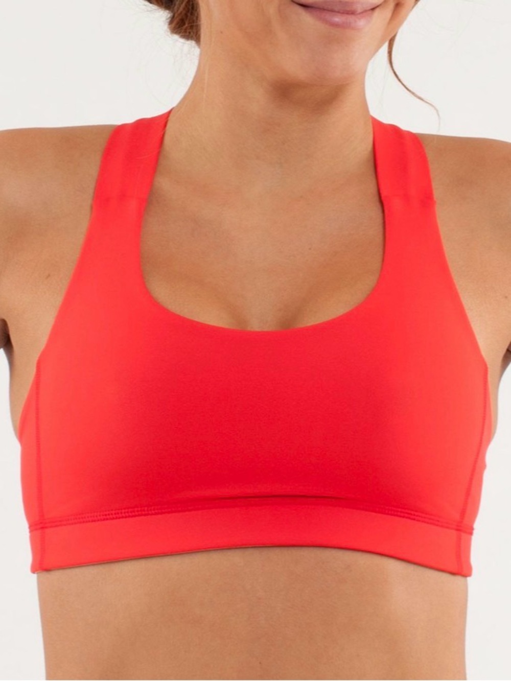 Lululemon Women’s Red Sports Bra - Comfortable Support
